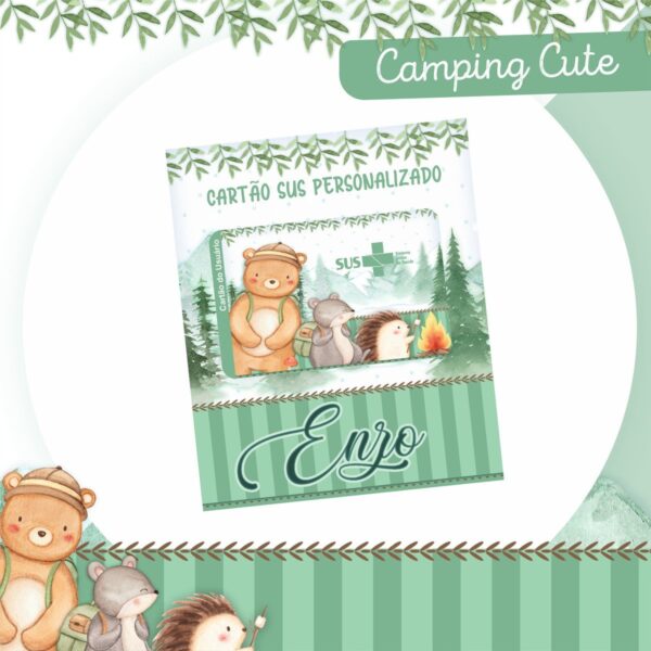 Encadernação Bebê Camping Cute - Arquivo Digital