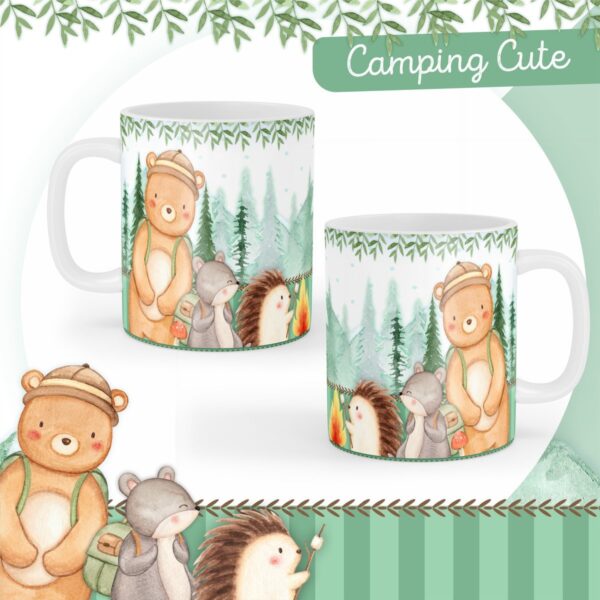 Encadernação Bebê Camping Cute - Arquivo Digital