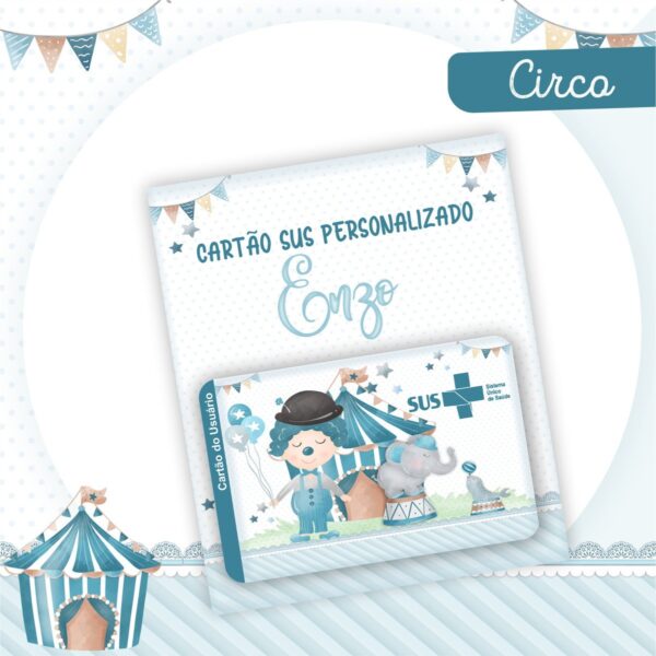 Encadernação Bebê Circo Menino - Arquivo Digital