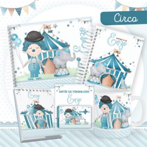 Encadernação Bebê Circo Menino - Arquivo Digital