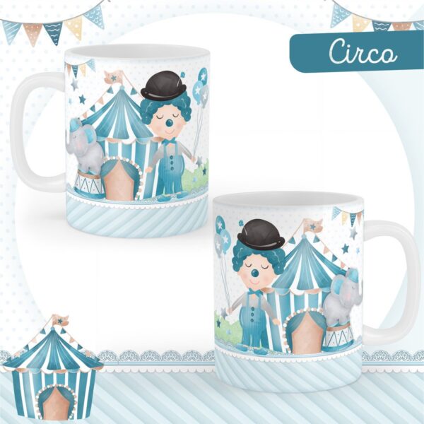 Encadernação Bebê Circo Menino - Arquivo Digital
