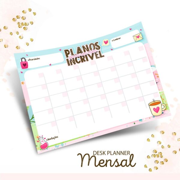 Encadernação Digital Desk Planner 1 - Imagem 3