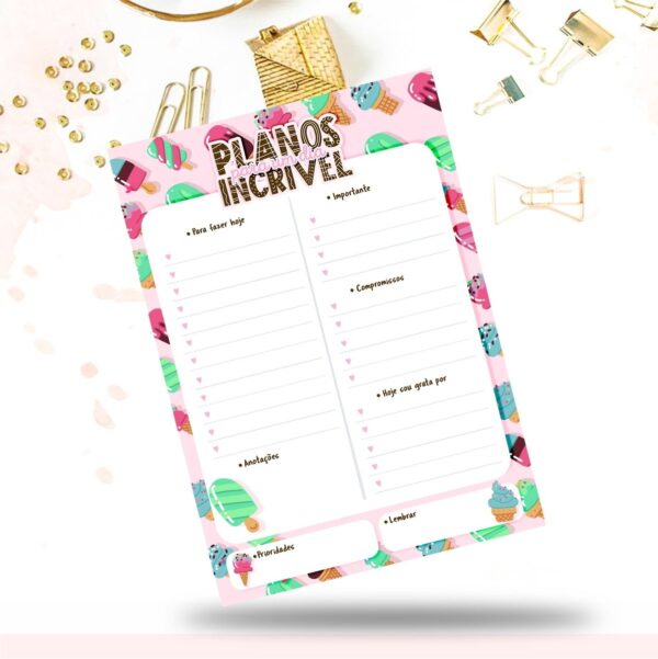 Encadernação Digital Desk Planner 2