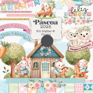 Encadernacao E Cartonagem Pascoa Kit Coelhinhos 2