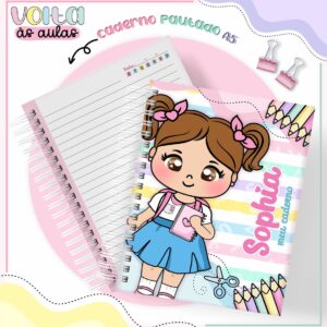 Encadernação Escolar Aluninha - Arquivo Digital
