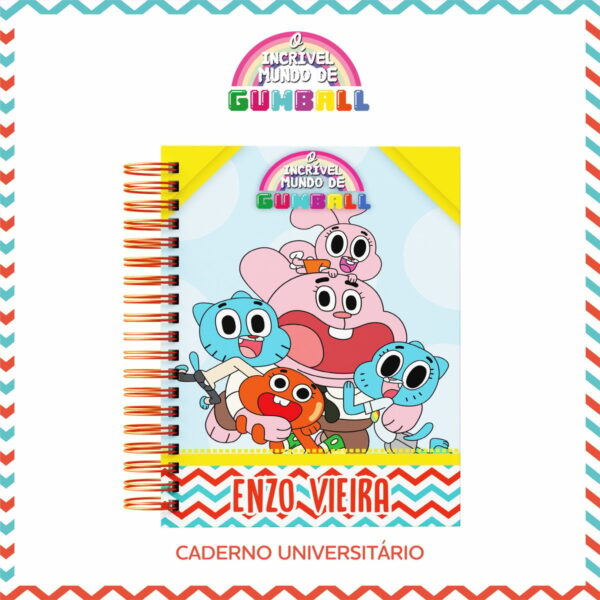 Encadernação Escolar Gumball - Arquivo Digital
