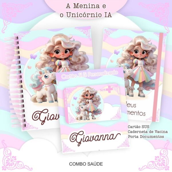 (encadernação Escolar + Saúde) a Menina e o Unicórnio Ia