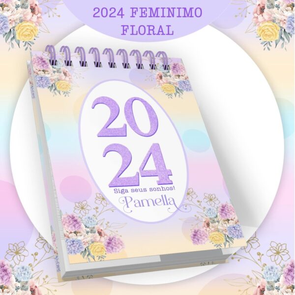 Encadernação Feminina Roxa 2024 - Arquivo Digital