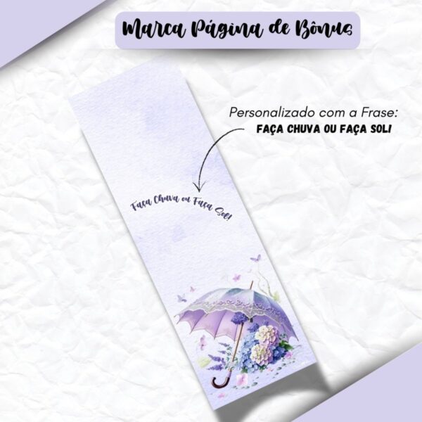 Encadernação Floral Lilás - Arquivo Digital - Imagem 5