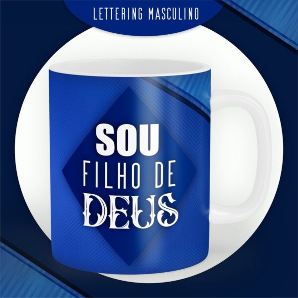 Encadernação Lettering Masculino - Arquivo Digital