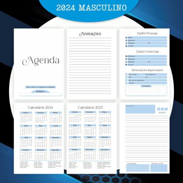 Encadernação Masculina 2024 - Arquivo Digital