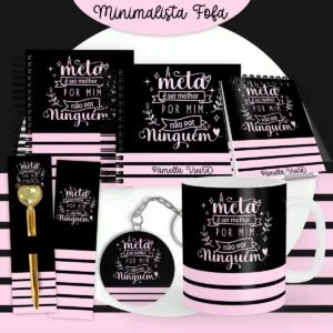 Encadernação Minimalista Fofa - Arquivo Digital