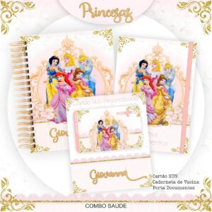 encadernacao princesas arquivo digital pack encadernacao