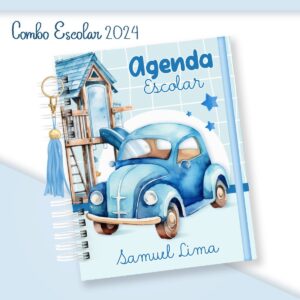 escolar menino fusquinha arquivo digital papelaria personalizada 1