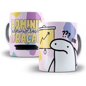 Estampa Caneca Administração Flork Profissões Sublimação