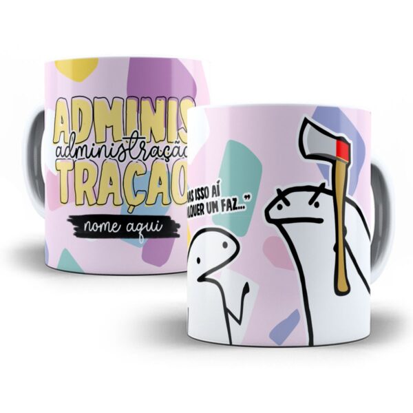 Estampa Caneca Administração Profissões Flork Arquivo Jpg