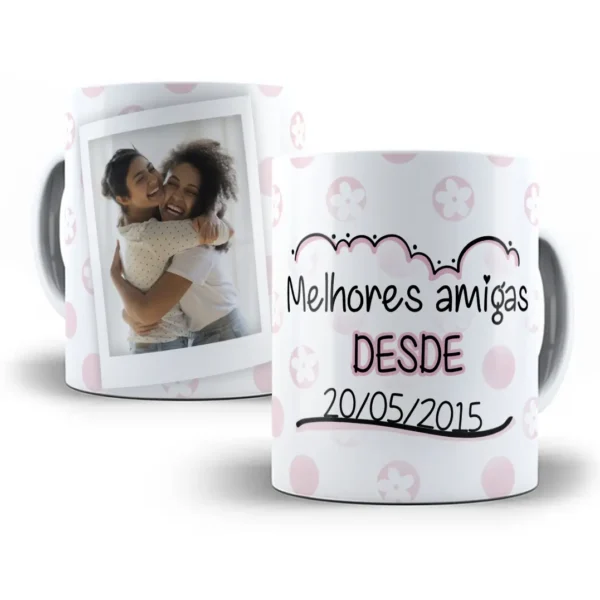 Estampa Caneca 'Melhores Amigas Desde' Sublimação
