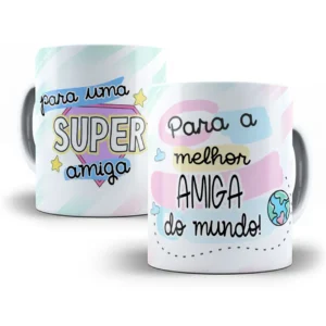 Estampa Caneca Amiga do Coração: Criatividade e Amor