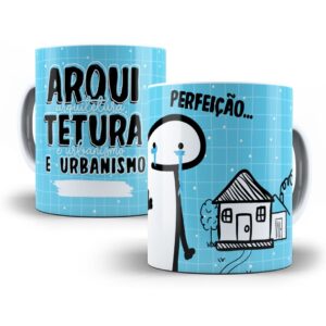 Estampa Caneca Arquitetura Flork Profissões Sublimação
