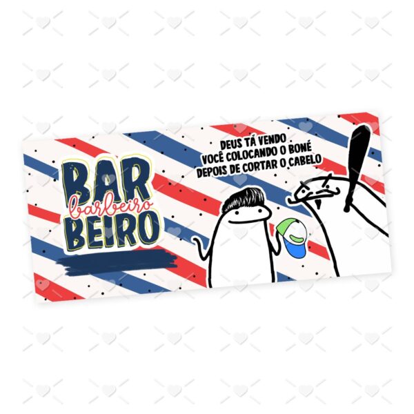 Estampa Caneca Barbeiro Flork Profissões Sublimação