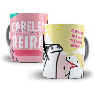 Estampa Caneca Cabeleireira Flork Profissões Sublimação