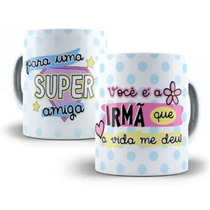 Estampa Caneca Carinhosa Para Amiga Muito Especial