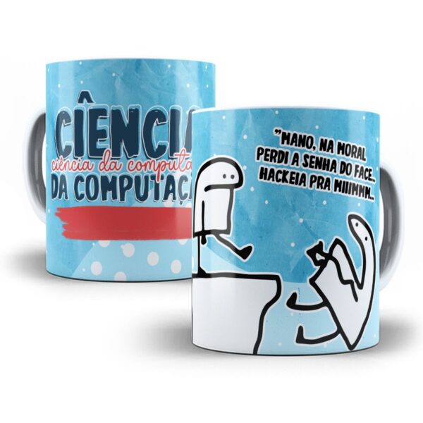 Estampa Caneca Ciência da Computação Flork Sublimação