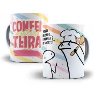 Estampa Caneca Confeitaria Flork Profissões Sublimação