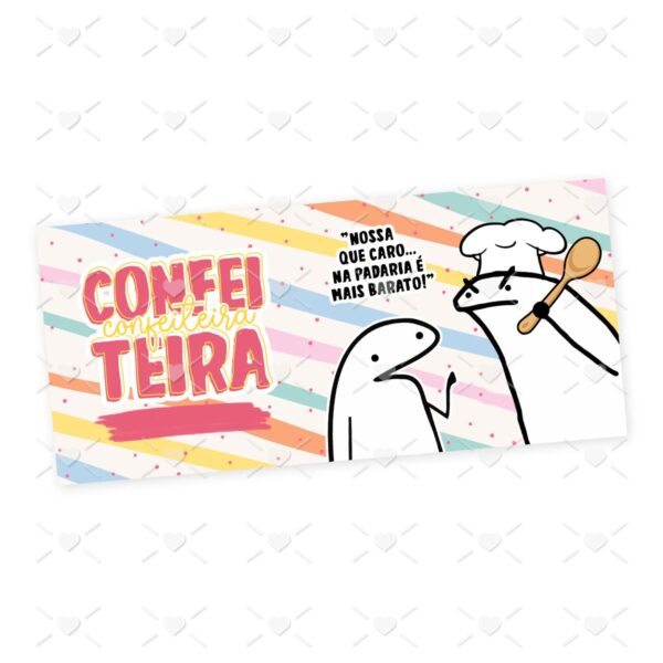 Estampa Caneca Confeitaria Flork Profissões Sublimação