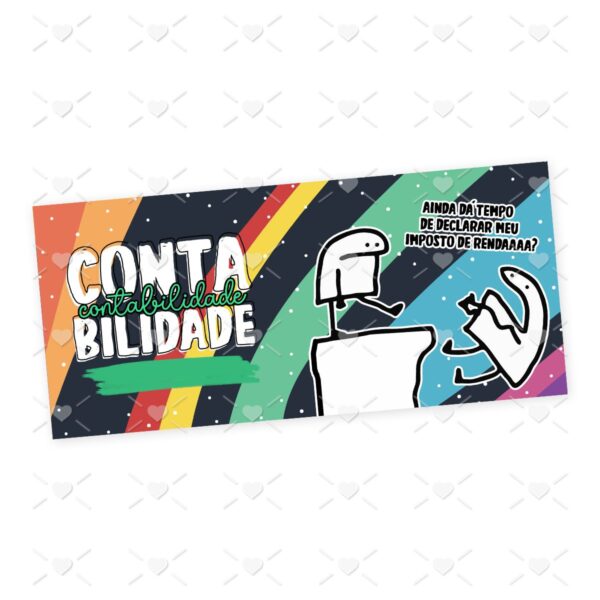 Estampa Caneca Contabilidade Flork Profissões Sublimação