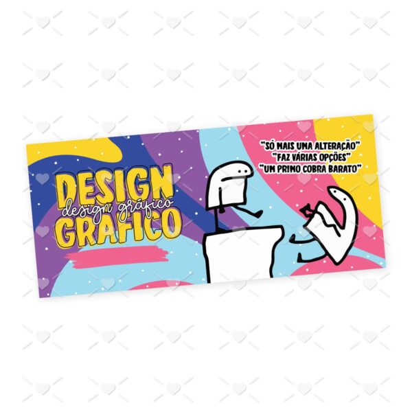 Estampa Caneca Design Gráfico Flork Profissões Sublimação