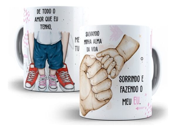 Estampa Caneca Dia Dos Pais De Todo O Amor Que Eu Tenho