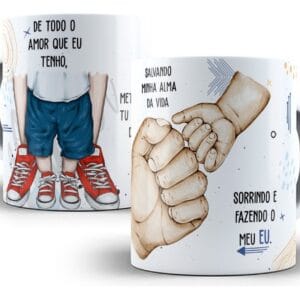 Estampa Caneca Dia Dos Pais De Todo O Amor Que Eu Tenho