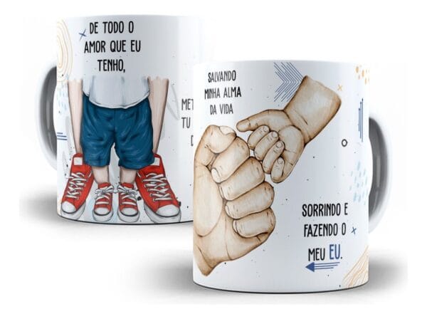 Estampa Caneca Dia Dos Pais De Todo O Amor Que Eu Tenho
