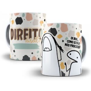 Estampa Caneca Direito Flork Profissões Sublimação