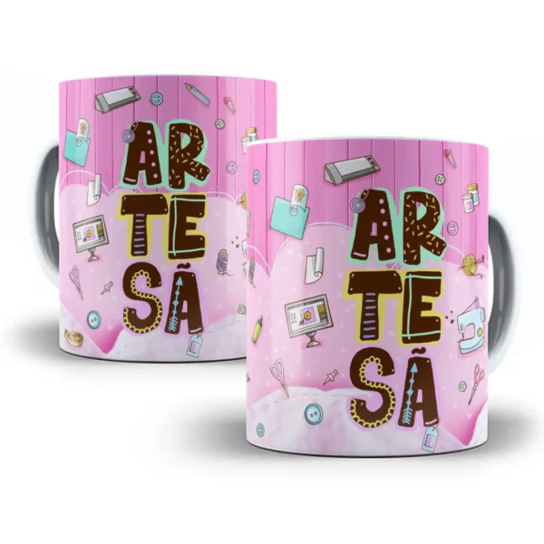 Estampa Caneca Divertida para Profissionais Artesãs