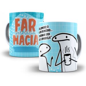 Estampa Caneca Farmácia Flork Profissões Sublimação