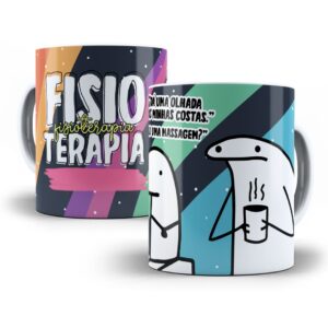 Estampa Caneca Fisioterapia Flork Profissões Sublimação