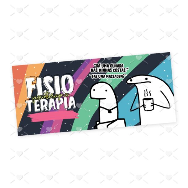 Estampa Caneca Fisioterapia Flork Profissões Sublimação