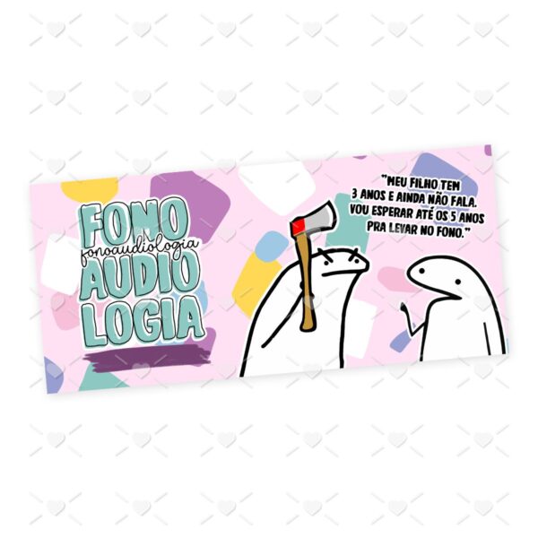 Estampa Caneca Fonoaudiologia Flork Profissões Sublimação