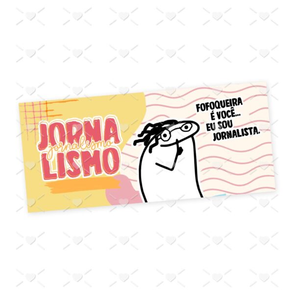 Estampa Caneca Jornalismo Flork Profissões Sublimação