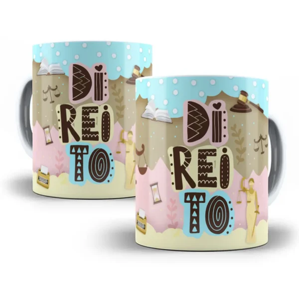 Estampa Caneca Jurídica Para Estudantes de Direito