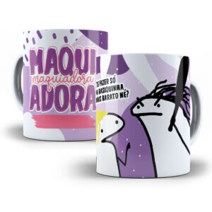 Estampa Caneca Maquiadora Flork Profissões Sublimação