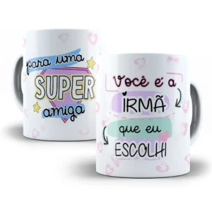 Estampa Caneca Melhor Amiga Com Mensagem Carinhosa