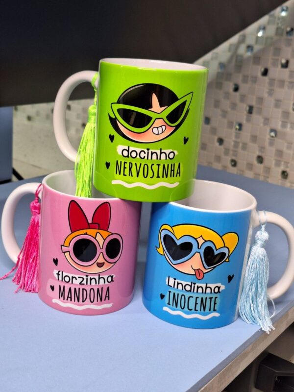 Estampa Caneca Meninas Super Poderosas Sublimação