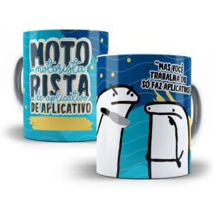 Estampa Caneca Motorista de Aplicativo Flork Sublimação