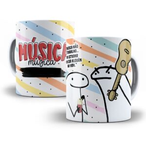 Estampa Caneca Música Musicista Flork Profissões Sublimação