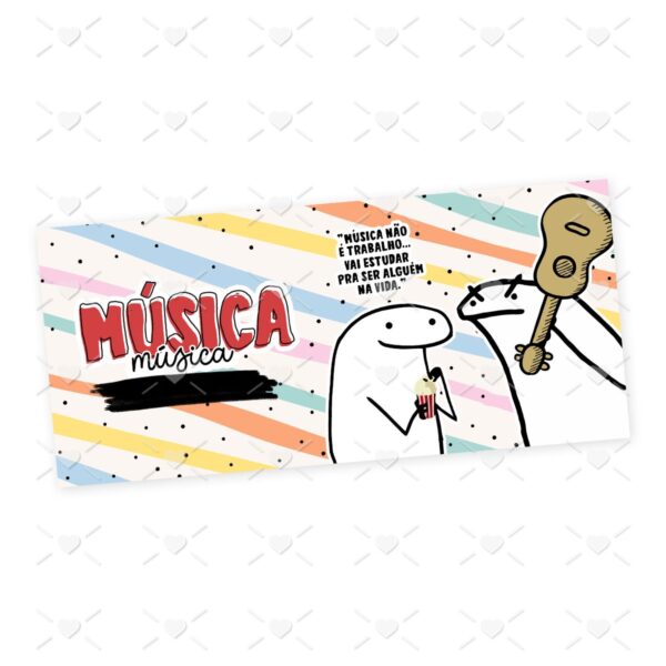 Estampa Caneca Música Musicista Flork Profissões Sublimação