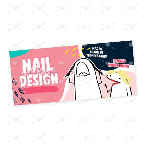Estampa Caneca Nail Design Flork Profissões Sublimação