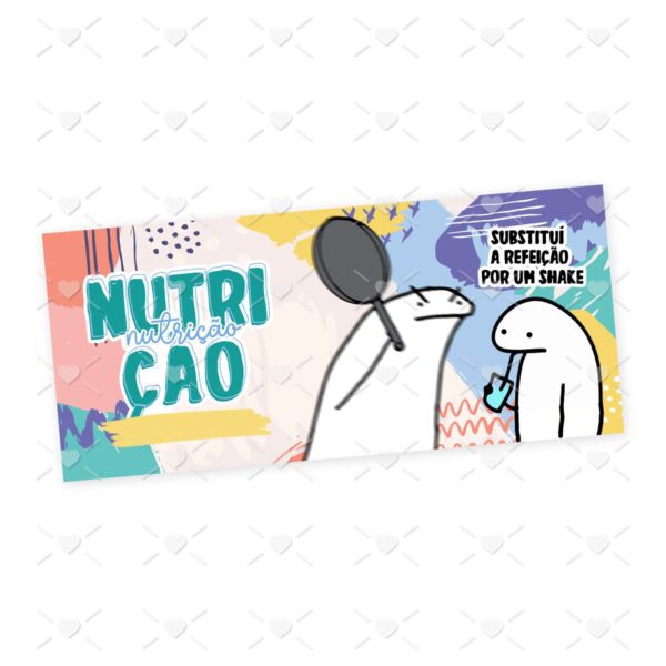 Estampa Caneca Nutrição Flork Profissões Sublimação
